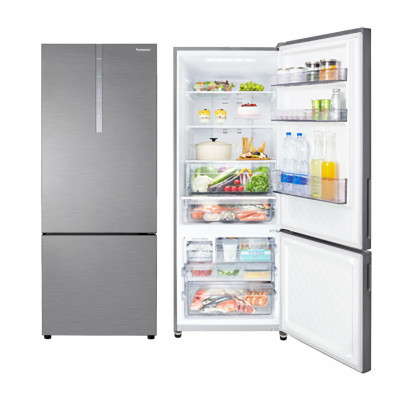 Panasonic 樂聲 NRBX471C 405公升 智慧節能雙門雪櫃 不銹鋼銀色